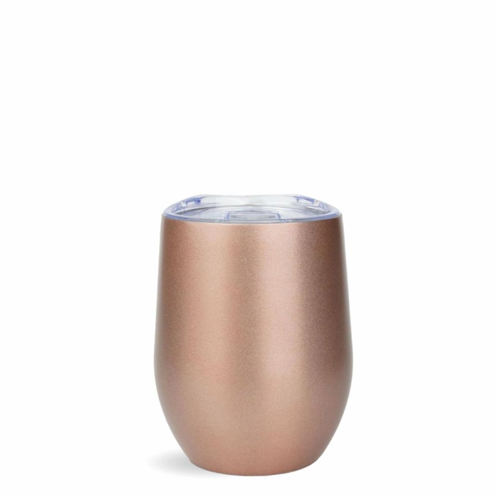 Cups & Tumblers |  Wine Cup Tumbler Brushed Metallic – Rose Gold Cups & Tumblers Cups & Tumblers